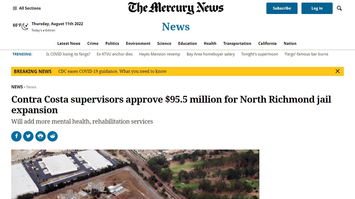 Contra Costa to spend $95.5 million for jail expansion